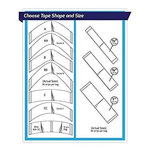 No-Shine Hair System Tape (C Contour 2 PK)