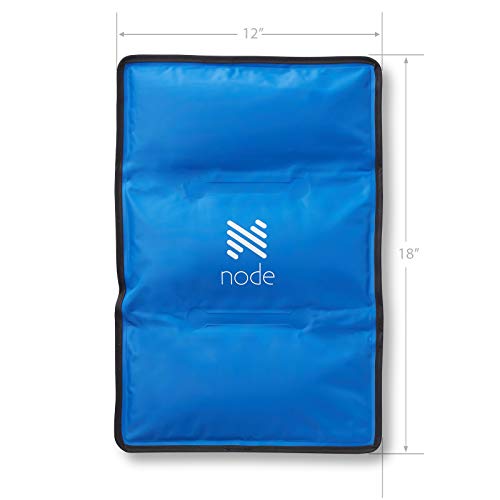Node Fitness Hot and Cold Therapy Gel Pack/Heat Wrap for Injuries 12" x 18" R...