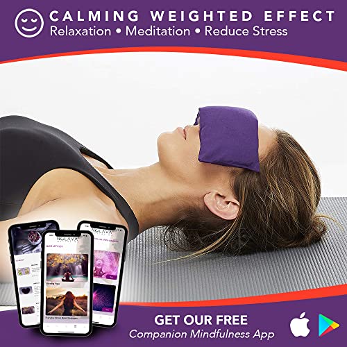 Lotus Weighted Lavender Eye Pillow|Sleeping & Meditation Mask|Yoga Eye Pillow...