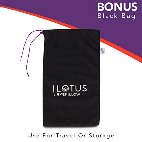 Lotus Weighted Lavender Eye Pillow|Sleeping & Meditation Mask|Yoga Eye Pillow...
