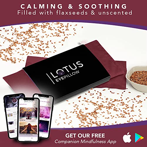 Lotus Weighted unscented Eye Pillow|Sleeping & Meditation Mask|Yoga Eye Pillo...