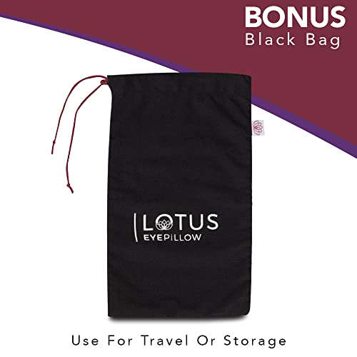 Lotus Weighted unscented Eye Pillow|Sleeping & Meditation Mask|Yoga Eye Pillo...
