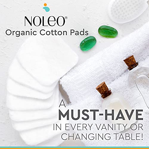Organic Cotton Pads - Large & Fluffy Cotton Pads for Face - Makeup Remover Pa...