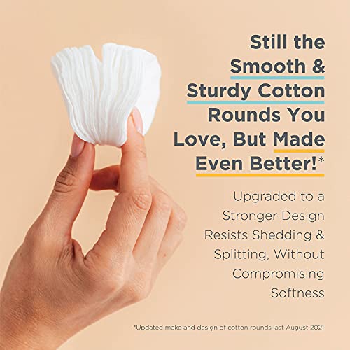 Organic Cotton Rounds Compatible with Makeup Products, Eye Makeup Remover Pad...