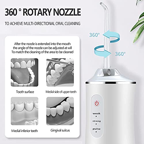Water Flosser for Teeth Cordless Water Flossers Dental Oral Irrigator with DI...