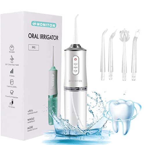 Water Flosser for Teeth Cordless Water Flossers Dental Oral Irrigator with DI...