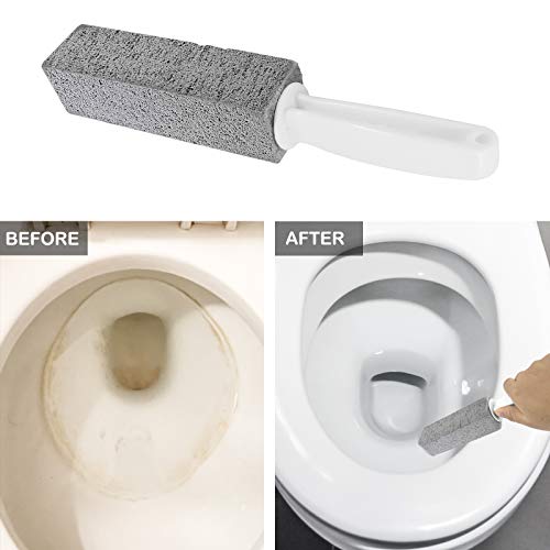 Pumice Stone Toilet Bowl Cleaner with Handle - Pumice Stone for Toilet Cleani...