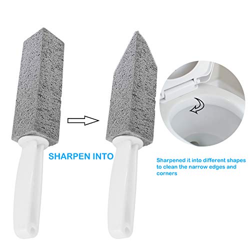 Pumice Stone Toilet Bowl Cleaner with Handle - Pumice Stone for Toilet Cleani...