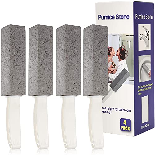 Pumice Stone Toilet Bowl Cleaner with Handle - Pumice Stone for Toilet Cleani...