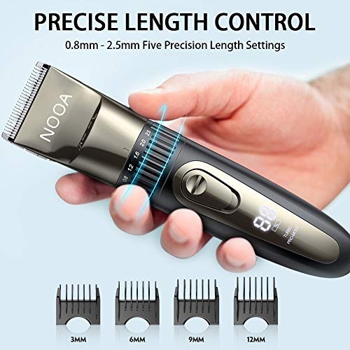 Mens Electirc Waterproof Hair Trimmer Clippers Beard Trimmer Rechargable Prof...