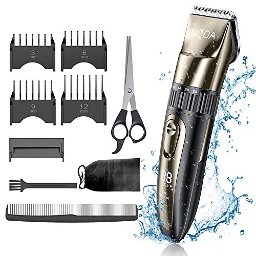 Mens Electirc Waterproof Hair Trimmer Clippers Beard Trimmer Rechargable Prof...