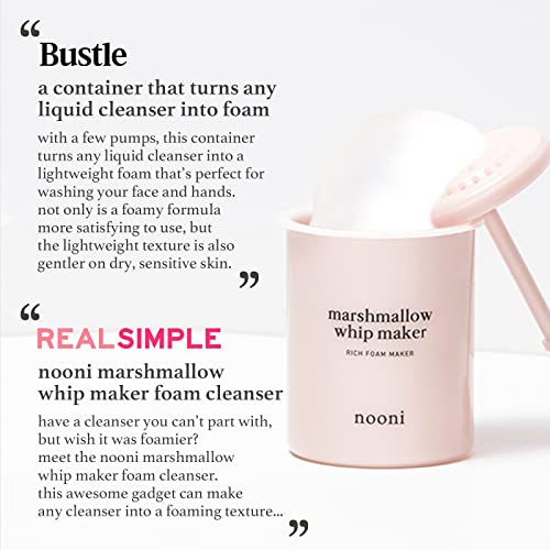 NOONI Marshmallow Whip Maker | Rich Foam Maker for Foam Cleanser and Face Was...