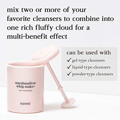 NOONI Marshmallow Whip Maker | Rich Foam Maker for Foam Cleanser and Face Was...