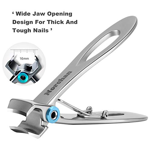 Norchan Large Nail Clippers Set, 3 Pcs Sharp Toenail and Fingernail Clippers ...