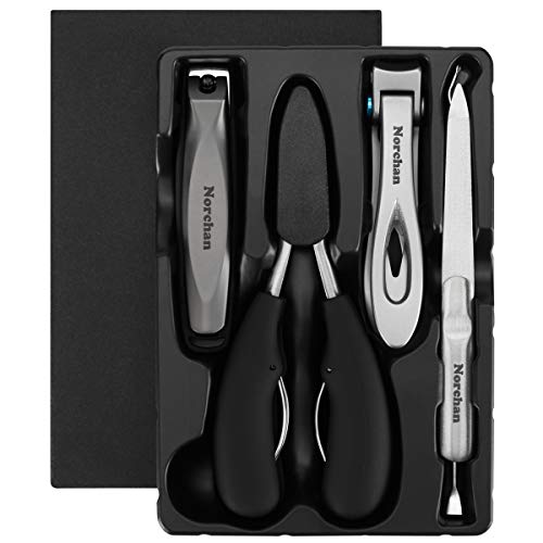 Norchan Large Nail Clippers Set, 3 Pcs Sharp Toenail and Fingernail Clippers ...