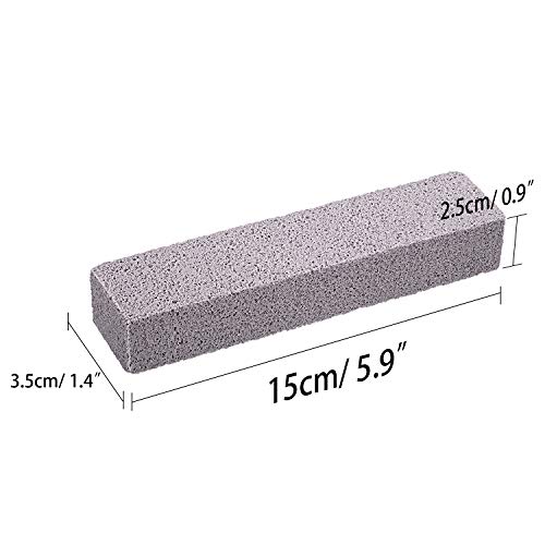 Norme Pumice Stones for Cleaning - Pumice Scouring Pad, Grey Pumice Stick Cle...