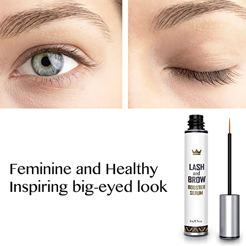 Natural Lash Growth Serum - USA Made Eyebrow Growth Enhancer - Eyelash Booste...