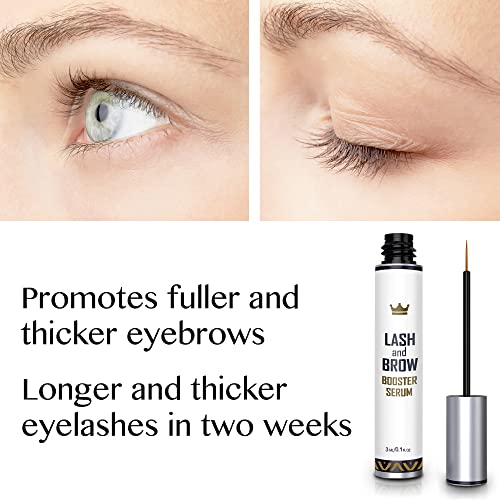 Natural Lash Growth Serum - USA Made Eyebrow Growth Enhancer - Eyelash Booste...