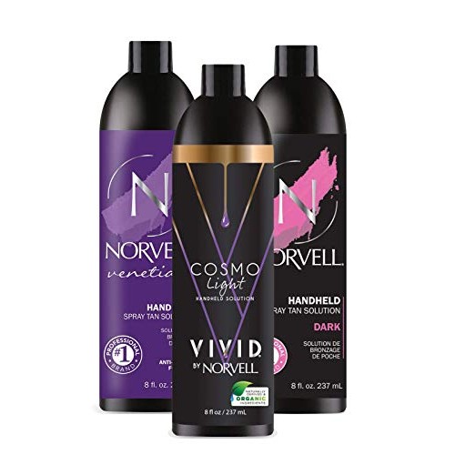 Norvell Sunless Kit - M1000 Mobile HVLP Spray Tan Airbrush Machine + 8 oz Tan...