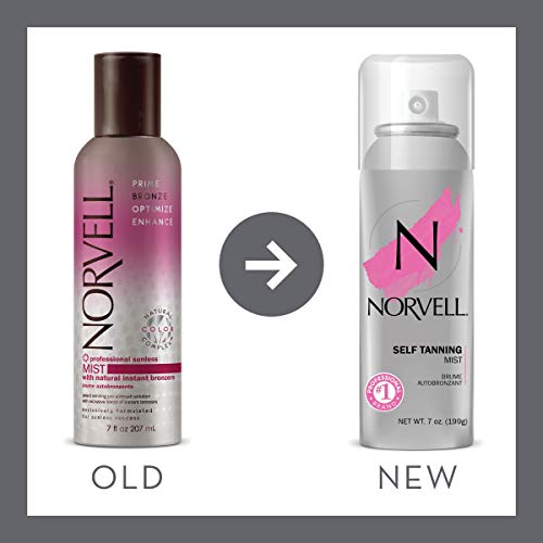 Norvell Sunless Self Tanning Mist - Airbrush Spray Tan Solution with Bronzer ...