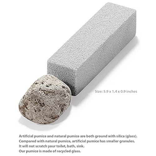 Pumice Stone for Toilet Cleaning Bowl Stick, Refresh Toilet Within 1 Minute, ...