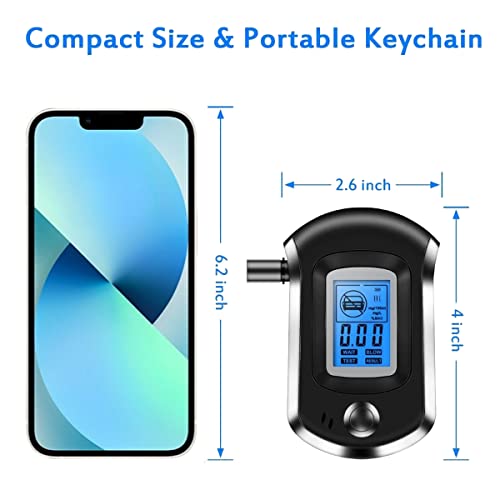 Breathalyzer,Professional-Grade Accuracy Breathalyzer to Tester with 10 Mouth...