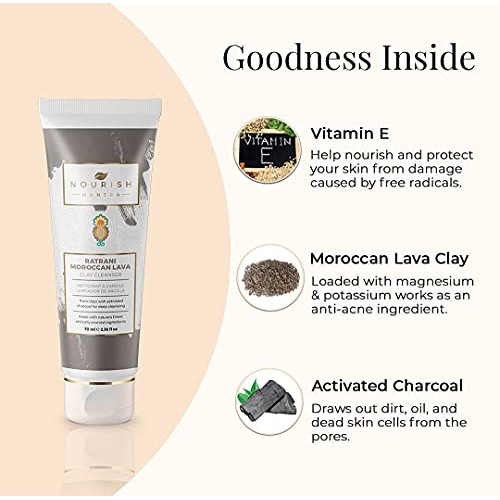 Nourish Mantra Ratrani Moroccan Lava Clay Cleanser for Normal to oily skin - ...