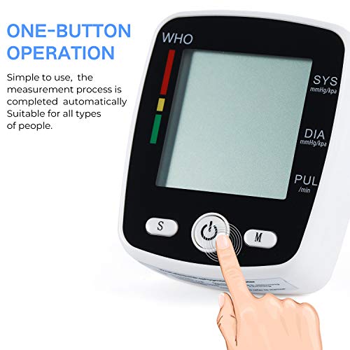 Wrist Blood Pressure Monitor, Automatic Blood Pressure Kit Bp Cuff Carrying c...