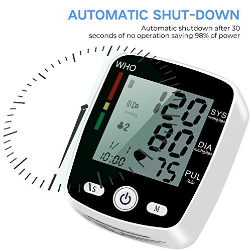 Wrist Blood Pressure Monitor, Automatic Blood Pressure Kit Bp Cuff Carrying c...