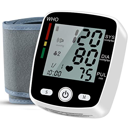 Wrist Blood Pressure Monitor, Automatic Blood Pressure Kit Bp Cuff Carrying c...