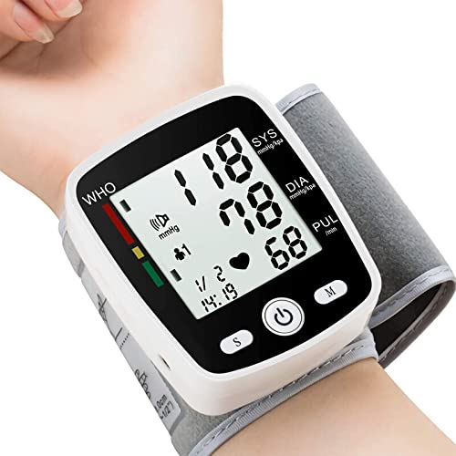 Wrist Blood Pressure Monitor, Automatic Blood Pressure Kit Bp Cuff Carrying c...