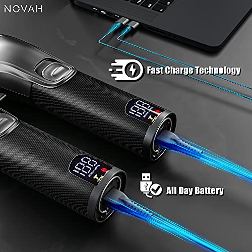 Novah Professional Hair Clippers for Men - Cordless Barber Clipper Hair Cutti...