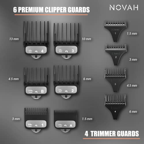 Professional Hair Clippers and Trimmer Kit for Men - Cordless Barber Clipper ...