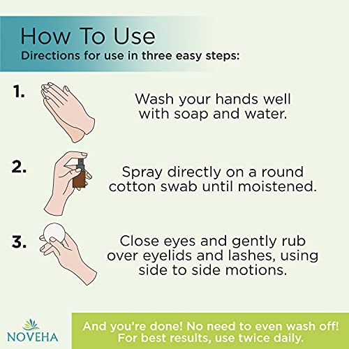 Eyelid and Lash Cleanser - Fast Acting Soothing Formula, Effective Relief fro...