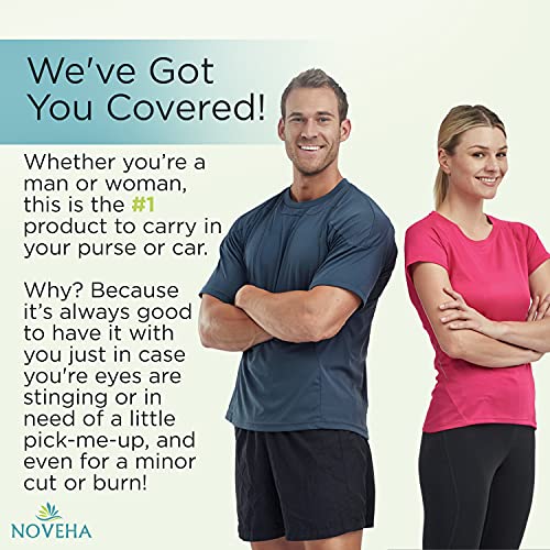 NOVEHA Antimicrobial Eyelid and Lash Cleanser - Fast Acting Soothing Formula,...