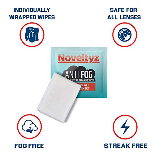 Eyewear Lens Anti Fog Wipes Cleansing Pre-Moistened 300 Individually Wrapped ...