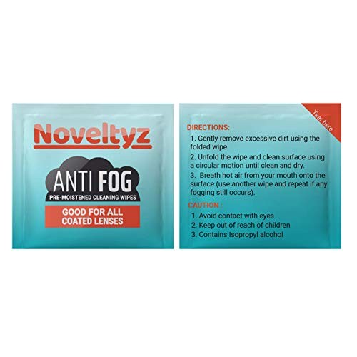 Eyewear Lens Anti Fog Wipes Cleansing Pre-Moistened 300 Individually Wrapped ...