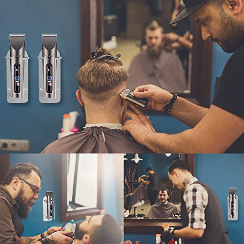 Noverlife 2PCS Electric Clippers Holder for Barber Station, Stainless Steel H...