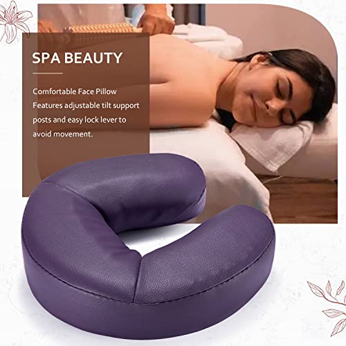 Noverlife Massage Universal Headrest Facial Cushion, Memory Foam Crescent Mas...