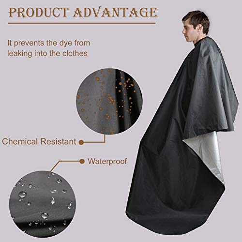 Noverlife Stain & Water Proof Haircut Cape, 67x60" Large Barber Cape for Sham...