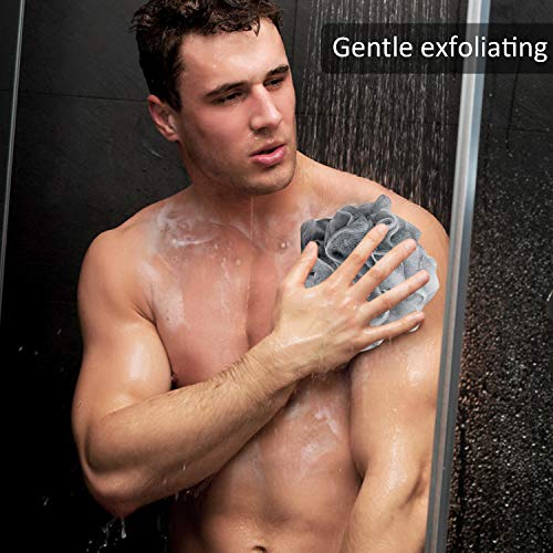 Loofah Bath Sponge, Novosun Mesh Pouf Shower Sponge Soft Exfoliating Shower L...