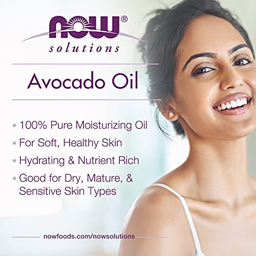 NOW Solutions, Avocado Oil, 100% Pure Moisturizing Oil, Nutrient Rich and Hyd...