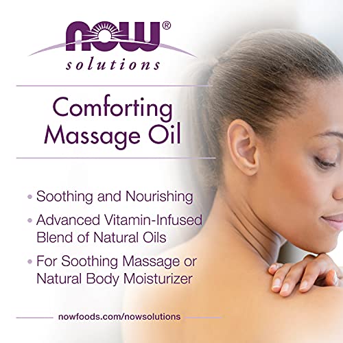 NOW Solutions, Comforting Massage Oil, Vitamin Infused Blend, Soothing and No...