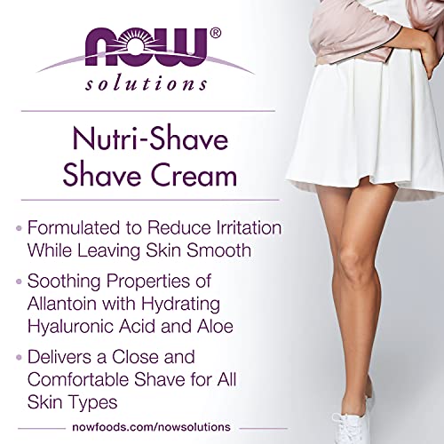 NOW Solutions, Nutri-Shave, Shave Cream, Removes Pore Clogging Residue, Reduc...