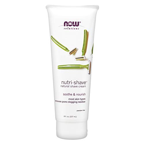 NOW Solutions, Nutri-Shave, Shave Cream, Removes Pore Clogging Residue, Reduc...