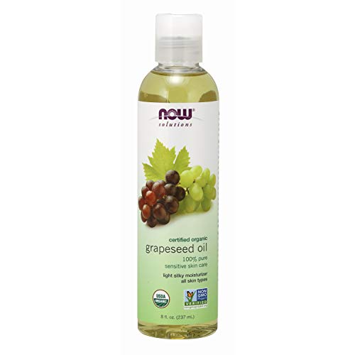 NOW Solutions, Organic Grapeseed Oil, Skin Care for Sensitive Skin, Light Sil...
