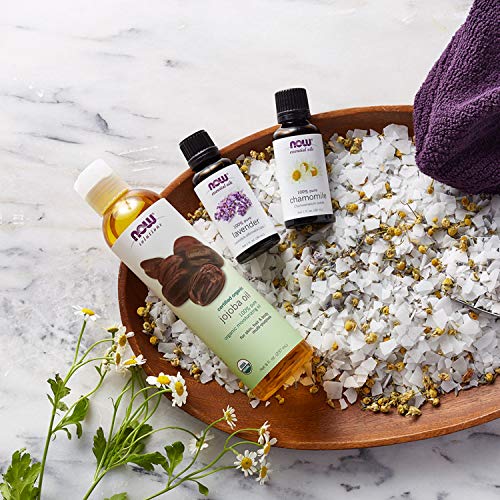 NOW Solutions, Organic Jojoba Oil, Moisturizing Multi-Purpose Oil for Face, H...