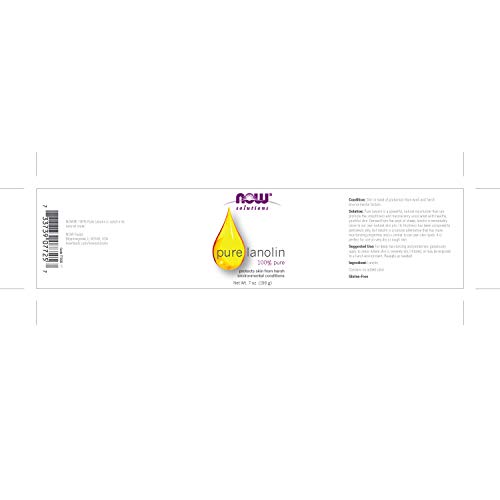 NOW Solutions, Pure Lanolin, Wind and Harsh Environment Skin Protectant, Thic...