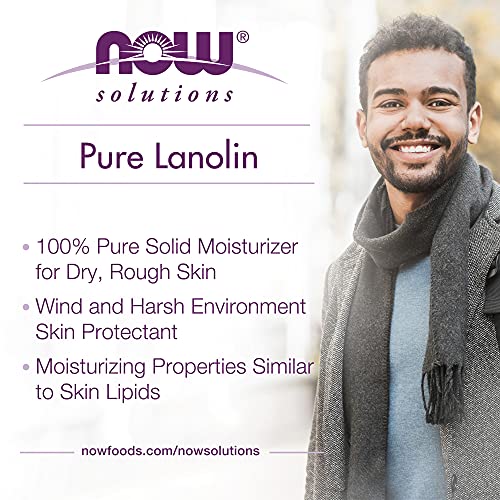 NOW Solutions, Pure Lanolin, Wind and Harsh Environment Skin Protectant, Thic...