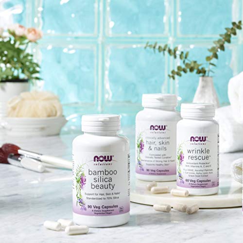 NOW Solutions, Vegan Hair, Skin & Nails, Nutritional Support with 5,000 mcg B...